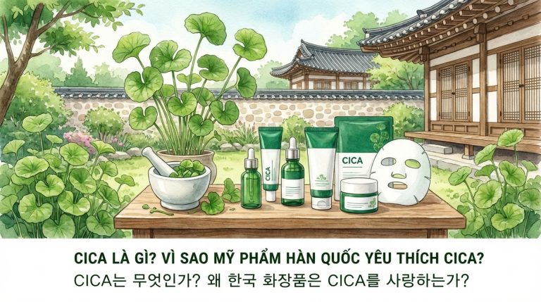 CICA là gì? Mỹ phẩm Hàn Quốc chuộng CICA cho da nhạy cảm